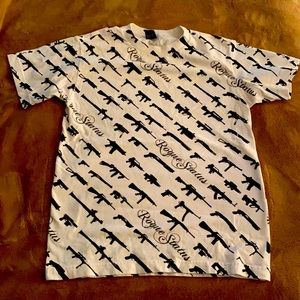 White Rogue Status Gun Graphic Tee